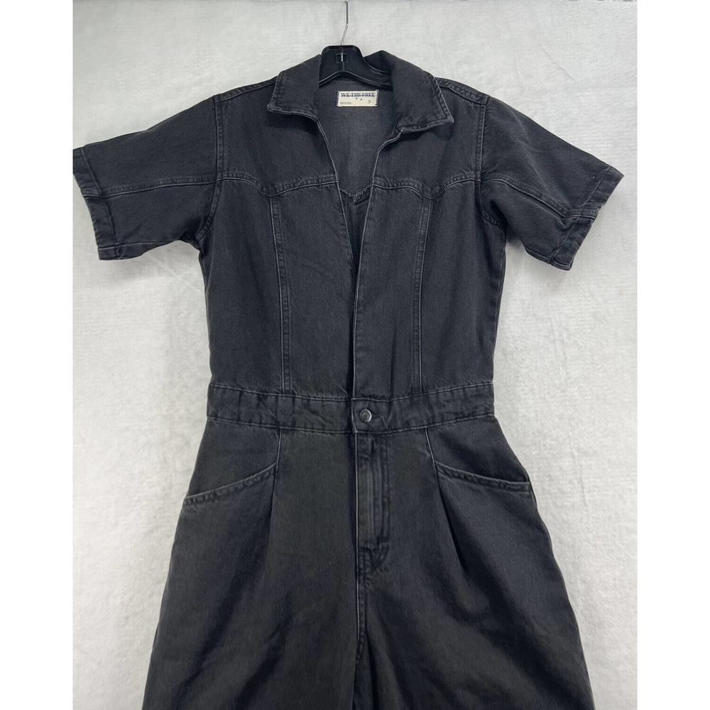New Free People Marla Jumpsuit  Denim Jumpsuit Coverall - Picture 4 of 10